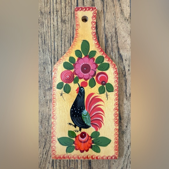 Rustem Rospis Vintage | Accents | Vintage Russian Gorodetskaya Rospis Art Painting ...